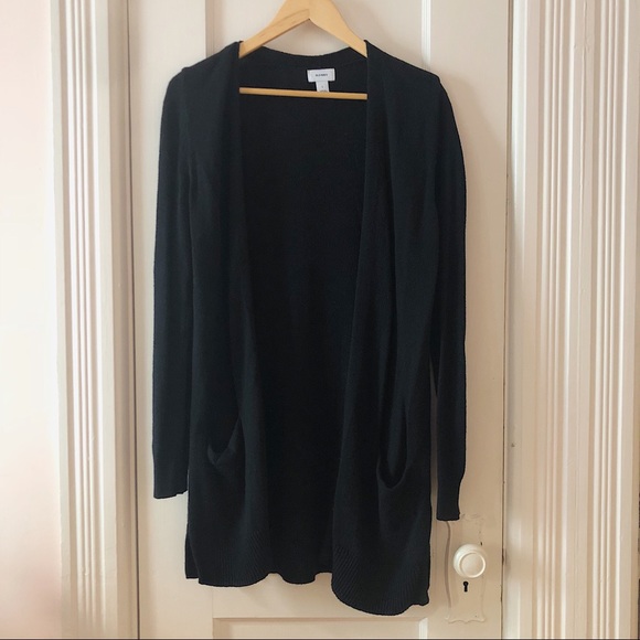 Old Navy Sweaters - 3/$30 SALE- Black long open cardigan
